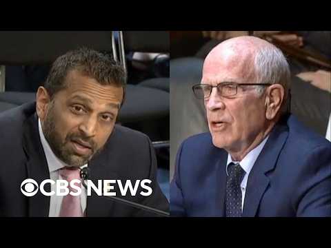 Watch: Patel and Sen. Welch spar over FBI's role in U.S. elections