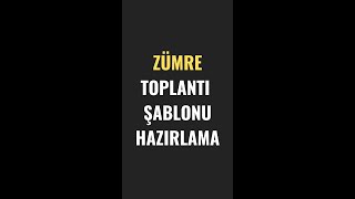 ZÜMRE TUTANAĞI HAZIRLAMA - ÖĞRETMEN EVRAK UYGULAMASI