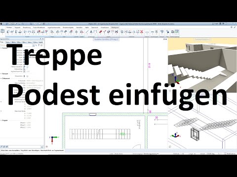 Treppe Podest einfügen