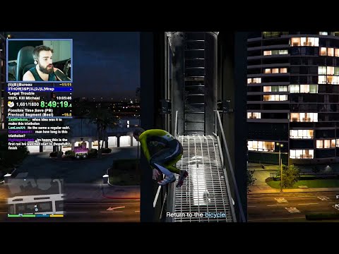 Choking The GTA 5 100% Speedrun World Record - DarkViperAU