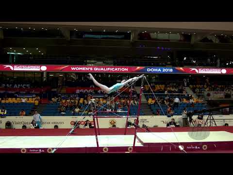 CHUIKINA Yekaterina (KAZ) - 2018 Artistic Worlds, Doha (QAT) - Qualifications Uneven Bars