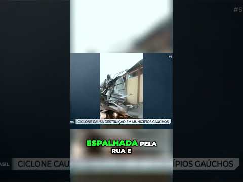 Tornado em Flores da Cunha: Vento Destrói Telhados e Vinícolas #shorts