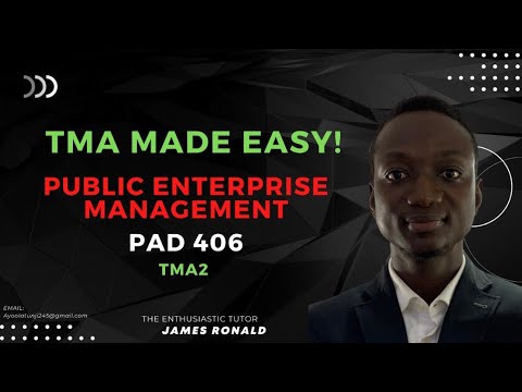 TMA made easy! Public enterprise management Pad406, tma1.