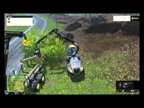 farming simulator 15 the best and most easy way to load  logs