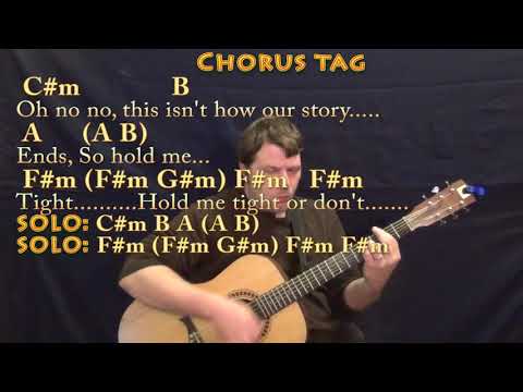 Hold Me Tight Or Don't (Fall Out Boy) Guitar Cover Lesson in C#m with Chords/Lyrics