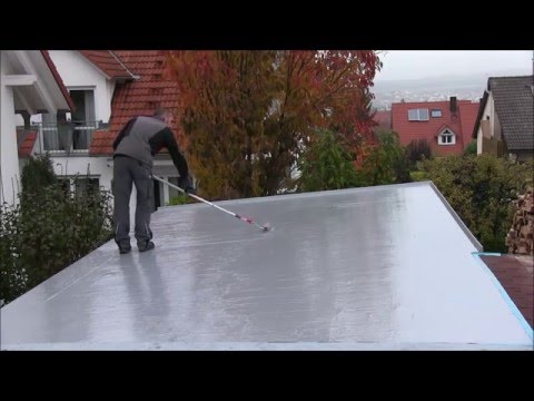 Abdichtung eines Garagendachs mit Alfa EASY Flachdachabdichtung