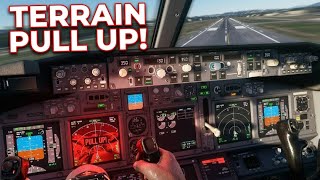 TERRAIN PULL UP! Dramatischer Anflug auf Cannes