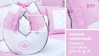 Almofada para Amamentação Elegance Coroa Rosa | Ref: 59144