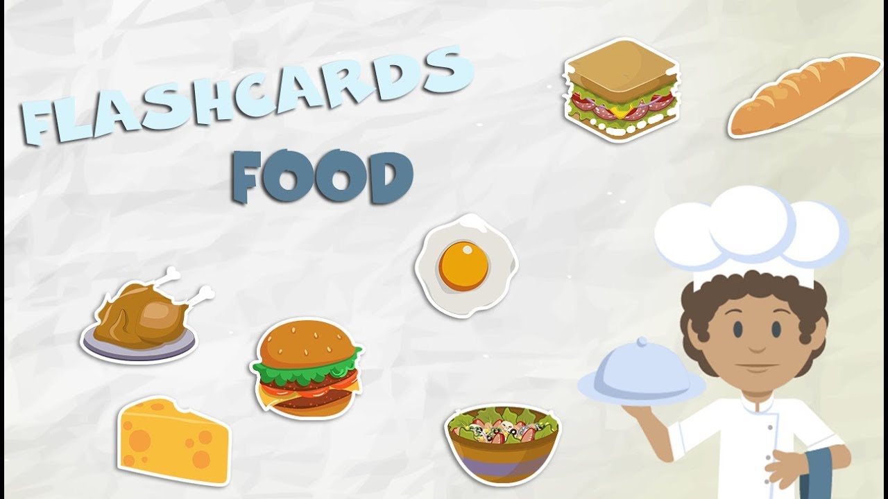 Comida en inglés para niños - foods in English (vocabulary)