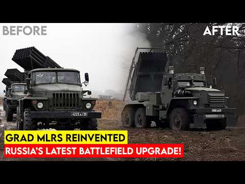 Russian Forces Deploy Upgraded BM-21 Grad MLRS with Enhanced Drone Protection!