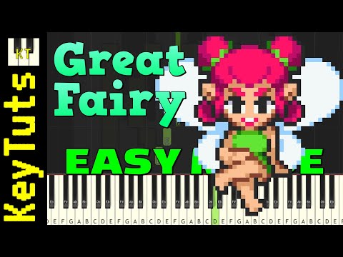 Great Fairy Fountain from Legend of Zelda  - Easy Mode [Piano Tutorial] (Synthesia)