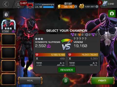 Symbiote supreme 3* vs venom act 4