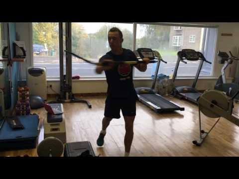 Korfball Passing Exercise - Shoulder Pass using the RIP Trainer