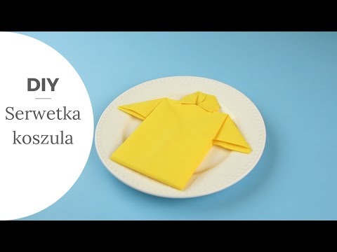 Jak złożyć serwetkę w koszulę? #diy #poradnik