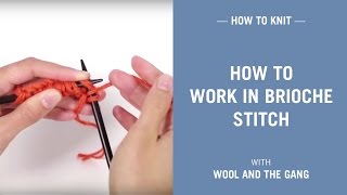 Brioche stitch
