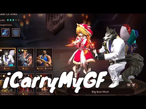 HoN Pro Master Of Arms Gameplay - iCarryMyGF - Immortal