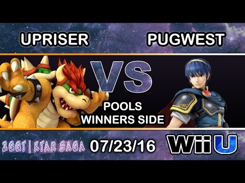 2GGT: KTAR Saga - Upriser (Bowser) Vs. Pugwest (Marth) Pools - Smash Wii U
