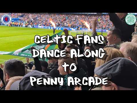 Celtic Fans Dance Along to Penny Arcade - Rangers 2 - Celtic 2 - 01/03/26