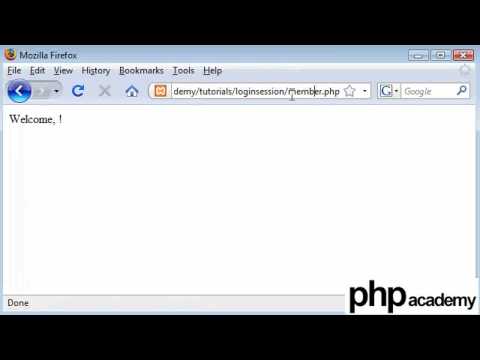PHP Tutorials: Register & Login: User login (Part 3)