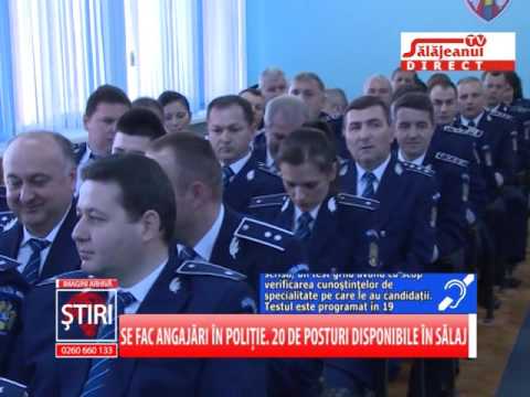SE FAC ANGAJARI IN POLITIE  20 DE POSTURI DISPOJIBILE IN SALAJ