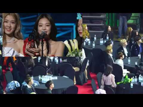 Stray Kids reaction to Blackpink speech Awards 2019