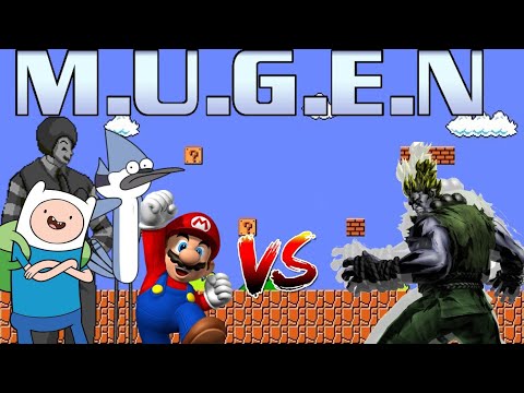 MUGEN Request 236: Mordecai, Finn, Mario, Dark Donald vs Rare Akuma