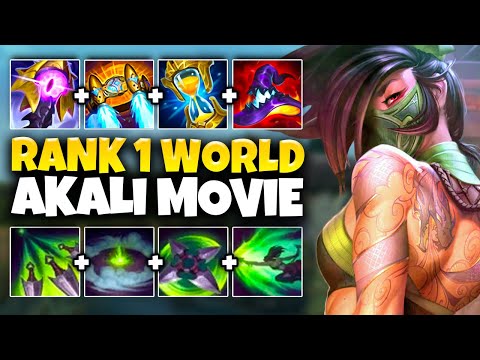 5 Hours Of UNBELIEVABLE Akali Gameplay [RANK 1 AKALI: THE MOVIE] - League of Legends
