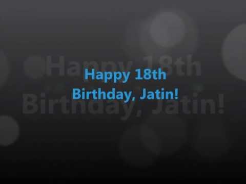 Happy Birthday Jatin