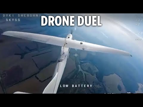 Incredible video of Ukraine's special Wild Hornet squad blasting Vlad's spy drones