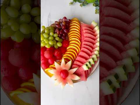 Beautiful Way to Cut & Serve Watermelon! 🍉 Quick & Easy Fruit Platter Tutorial✨