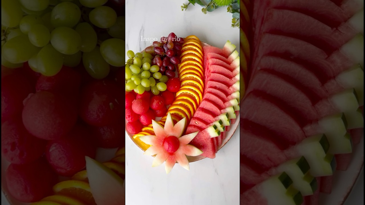 Beautiful Way to Cut & Serve Watermelon! 🍉 Quick & Easy Fruit Platter Tutorial✨