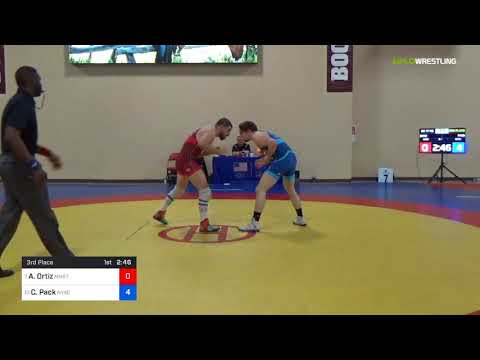 2018 Marine Corps US Open/Senior Men's Greco-Roman 77 3rd Place - Alec Ortiz (MNST) Vs. Cody Pack