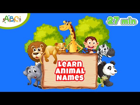 Animal Learning for Kids | Learn Animals Names with Animal Flashcards for Toddlers