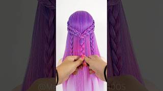 Super cute hairstyle 🎀 #braids #beauty #hair #viral #hairstyles