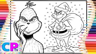 The Grinch Turns into Santa Claus/The Grinch Character/Art Therapy/Creative Video/Calming by Colors