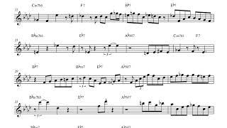 [ 재즈피아노 악보 ] Bennie Green - I Love You (Piano Solo Transcription)