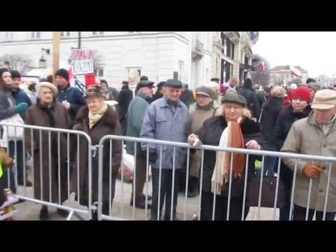 Warszawa, Krakowskie Przedmieście 10 kwietnia 2013r.