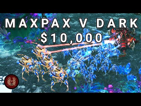 MaxPax holds back Dark's Crazy Builds in a Bo5 PvZ for $10,000 vs KR - (SC2)
