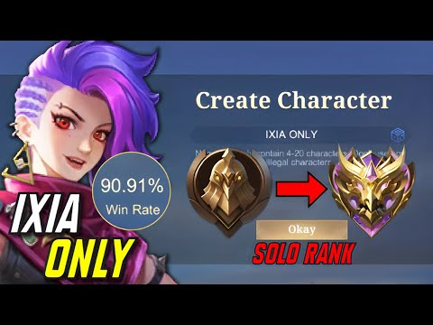 I Played IXIA ONLY from WARRIOR to MYTHIC (solo ranked)