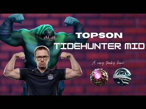 Topson’s Mid Tidehunter Is So Tanky Even Ursa Backed Off 😭
