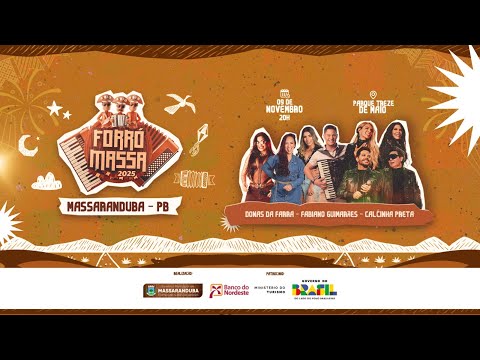 AO VIVO | FORRÓ MASSA 2025 | DIA 3 | 09/11/2025