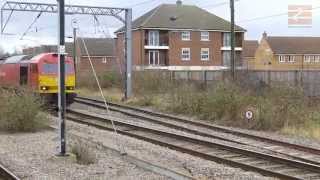 preview picture of video 'Incidental Spotting: Class 60 (60054) DBS, Grantham, 15th February, 2014'