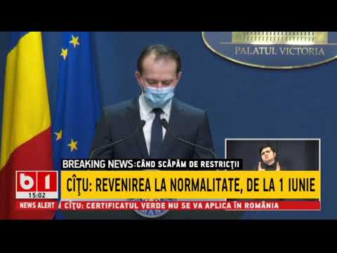 CITU: LA SFARSITUL LUNII MAI VORBIM DESPRE REPORNIREA ECONOMIEI_Stiri B1_5 aprilie 2021