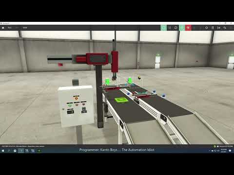 Assembler Exercises in Factory IO with Vision Sensor Program by Siemens S7 1200 PLC Simulator