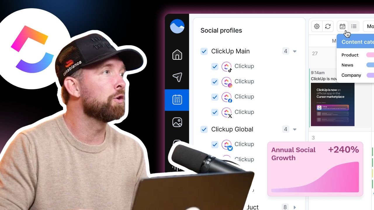 How ClickUp Scales Social Media With Vista Social video thumbnail