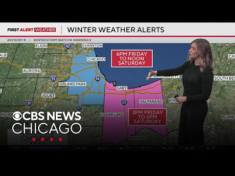 Chicago weather: Lake effect snow, heavy at times, Friday