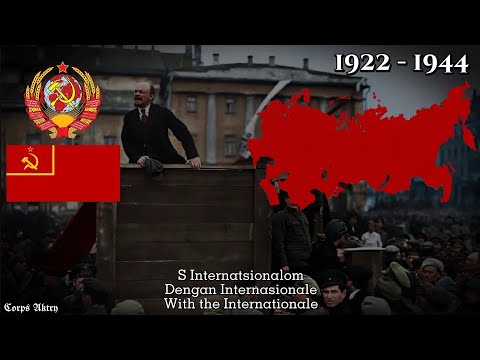 Historical anthem of Soviet Union - With Russia, English and Indonesia Lyrics