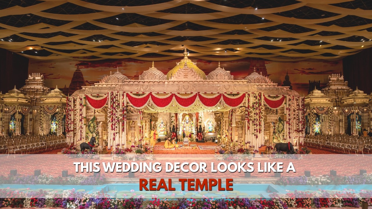 Inside India’s Most Luxurious South Indian Wedding Decor | Grand Temple Setup