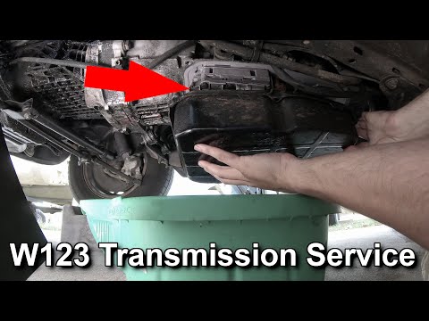 Changing transmission fluid on my W123 (722.3 automatic) [W123 Transmission series PART 1]