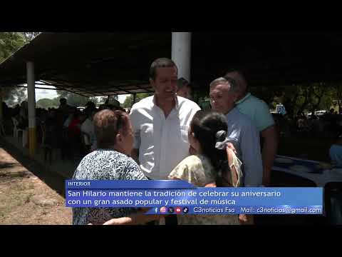 ANIVERSARIO DE SAN HILARIO: ALMUERZO POPULAR Y VISITA DEL VICEGOBERNADOR